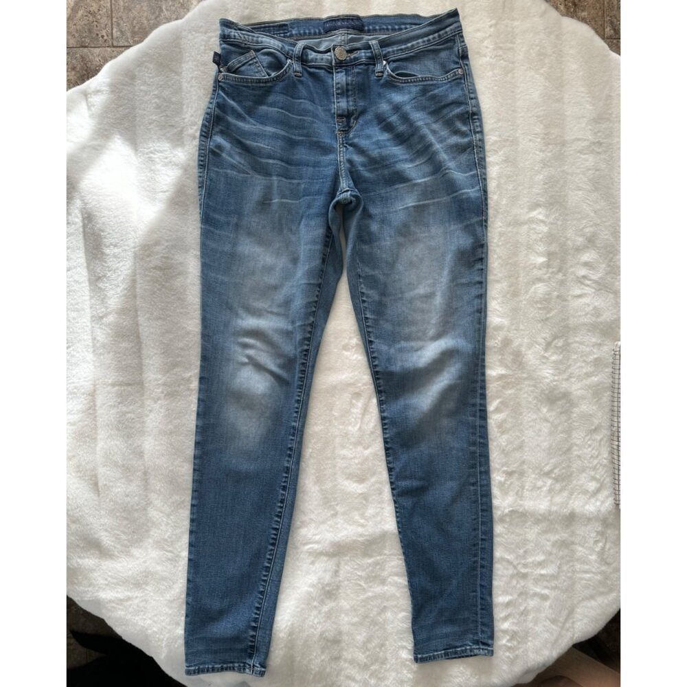 Rock & Republic Womens Jeans 10 Light Wash Blue Denim READ
